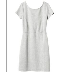 BANANA REPUBLIC TEXTURED KNIT SCOOP-BACK SHEATH DRESS SIZE 8